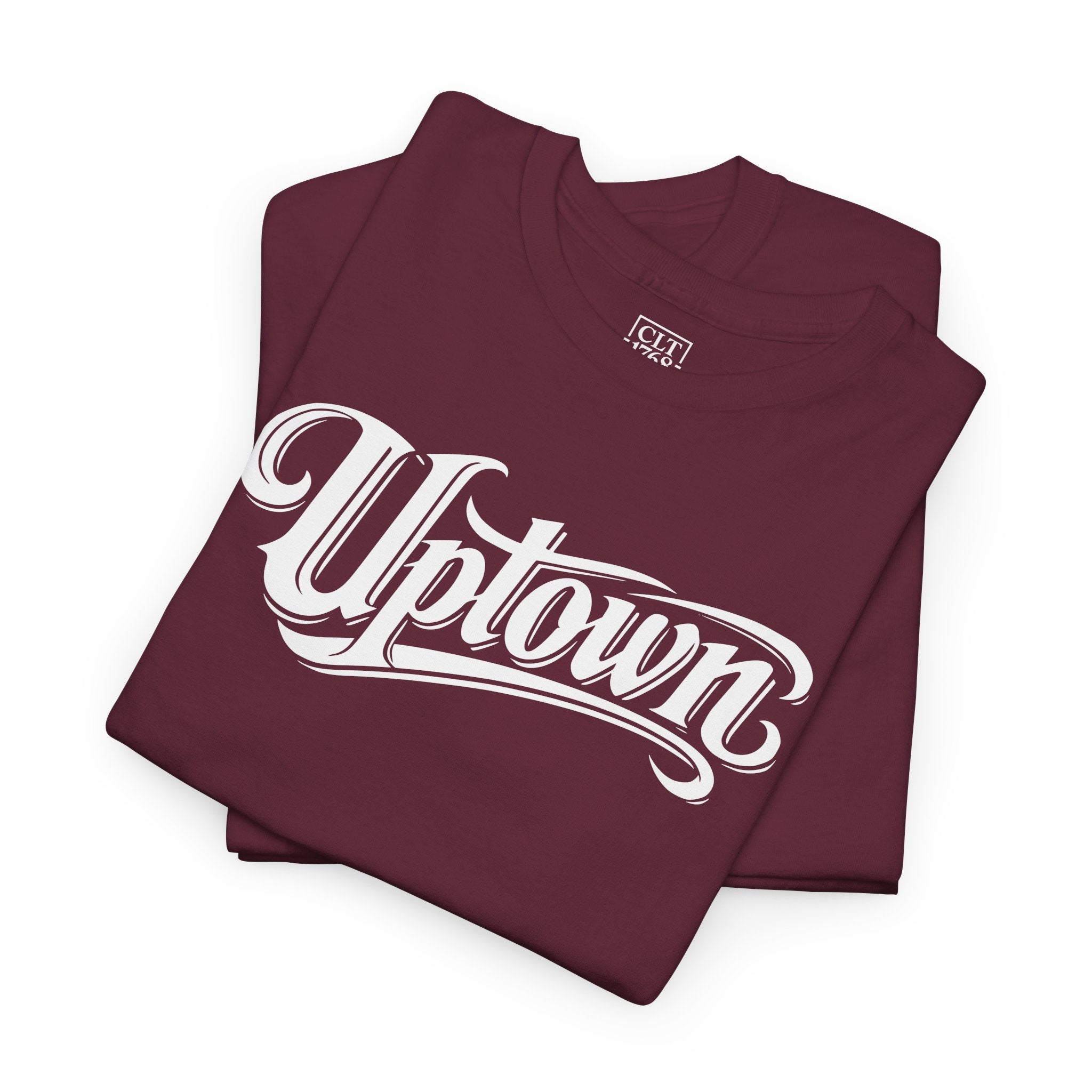 Uptown Script Unisex T-Shirt | Maroon