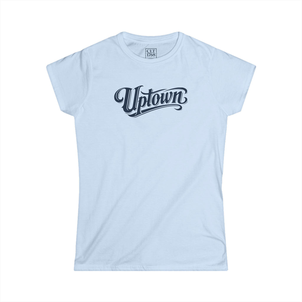 Uptown Script Women's T-Shirt | Light Blue