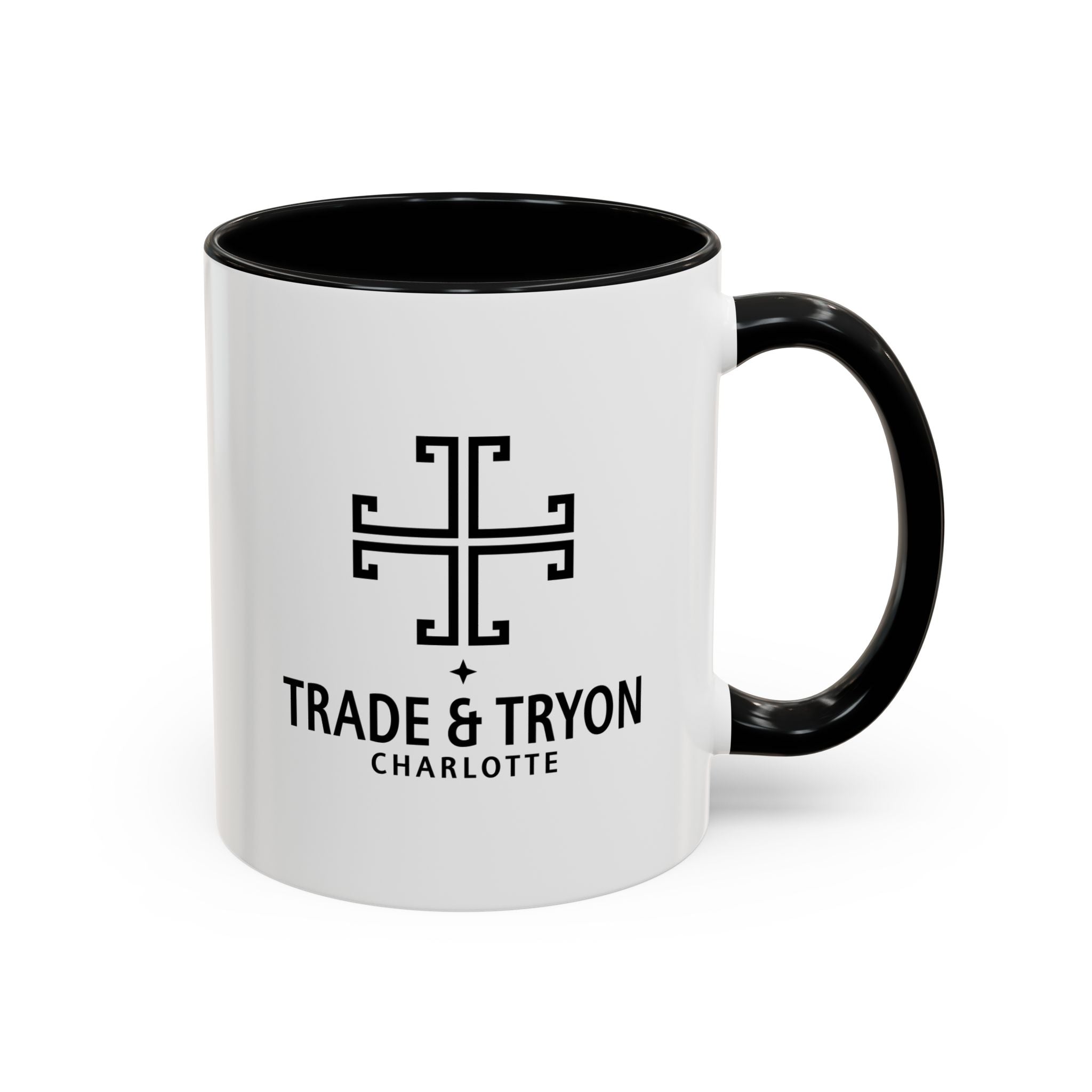 Trade & Tryon Charlotte logo Mug | Black/White