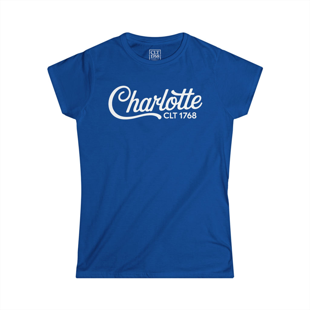 Charlotte Script Logo Women's T-Shirt | Royal