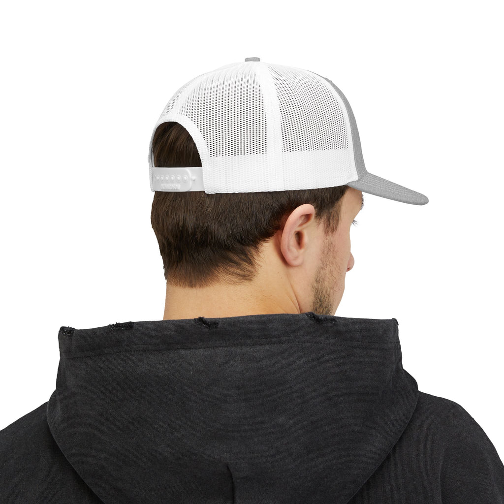 CLT 1768 EST Charlotte Cap | Embroidered Trucker Snapback Grey/White