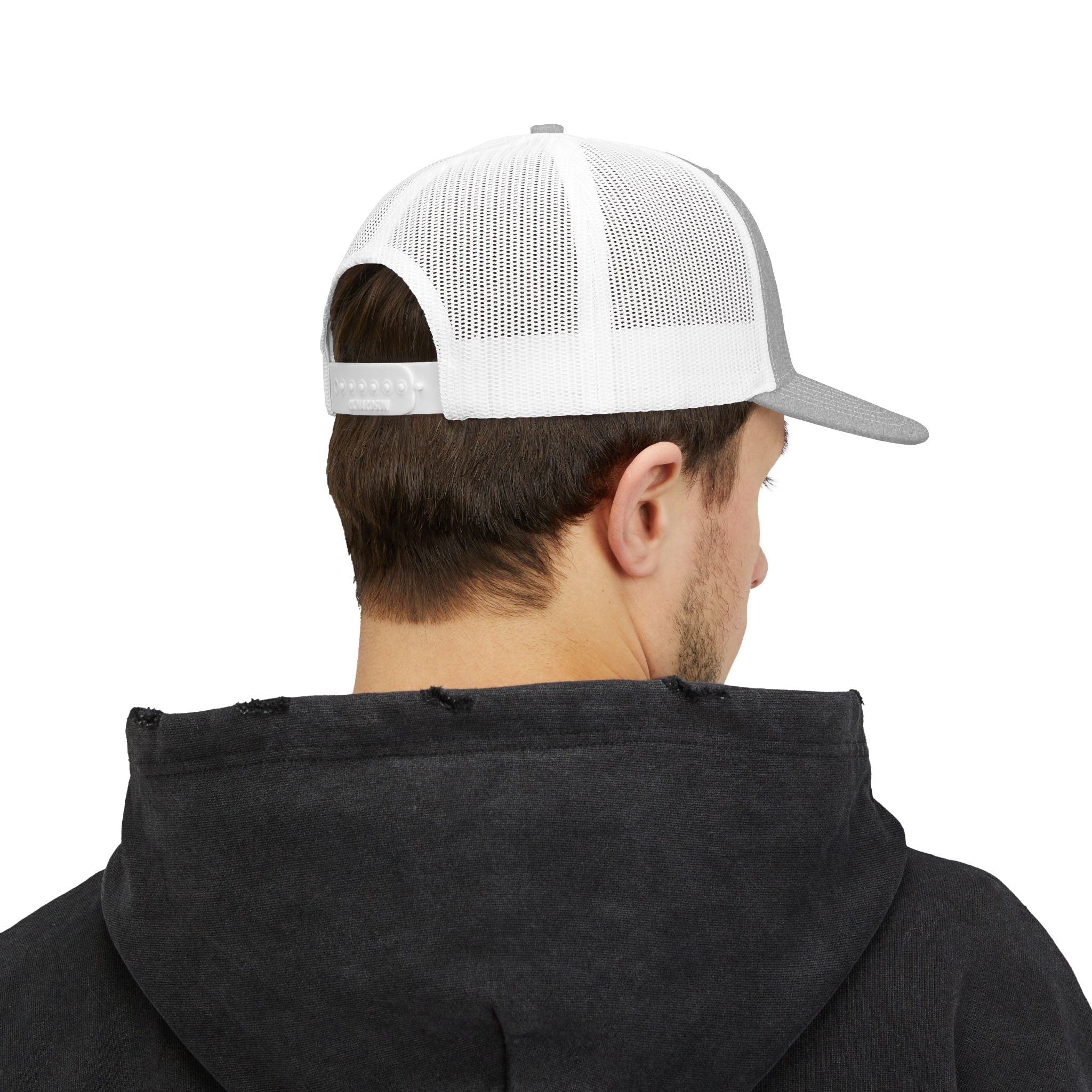 CLT 1768 EST Charlotte Cap | Embroidered Trucker Snapback Grey/White