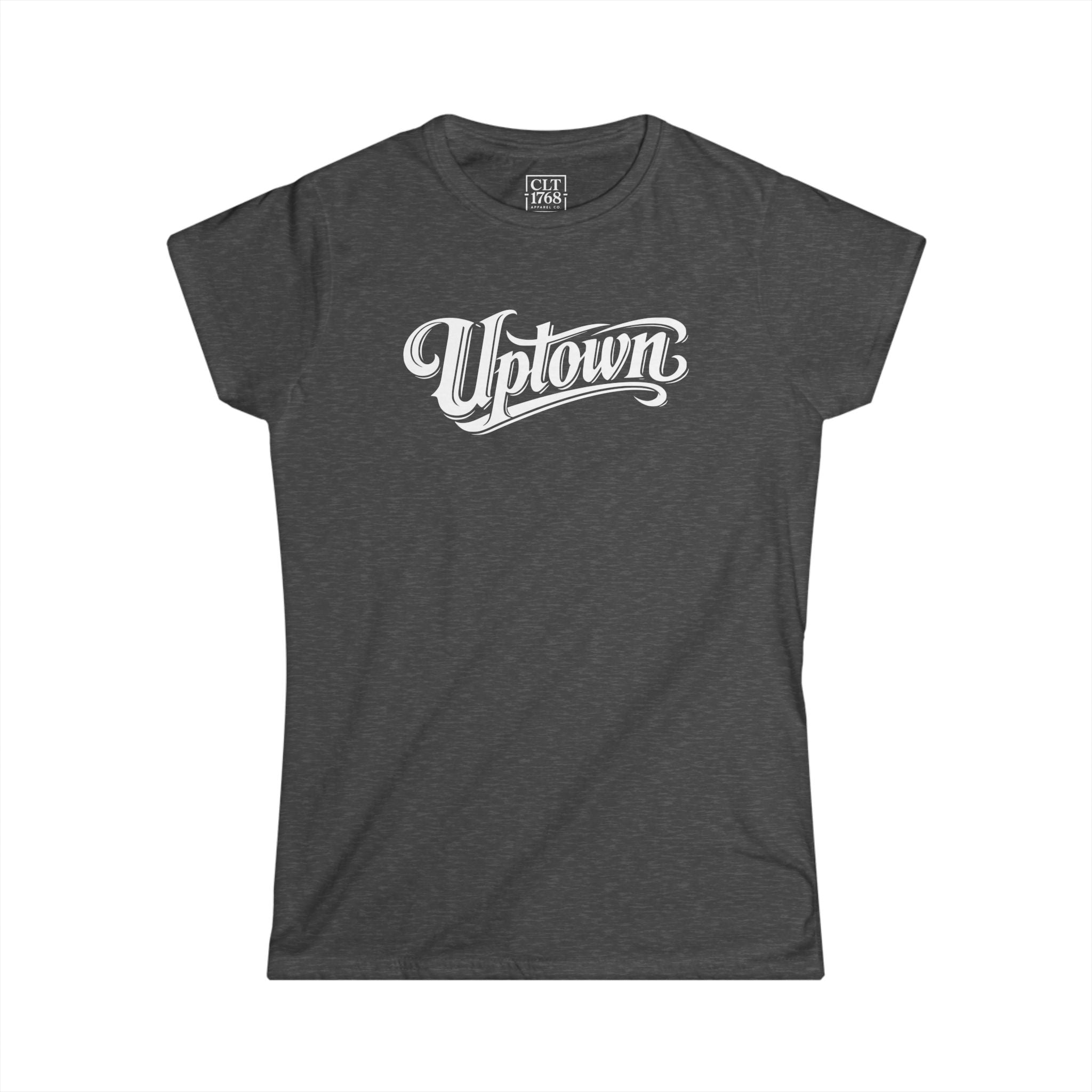 Uptown Script Women's T-Shirt | Dark Heather