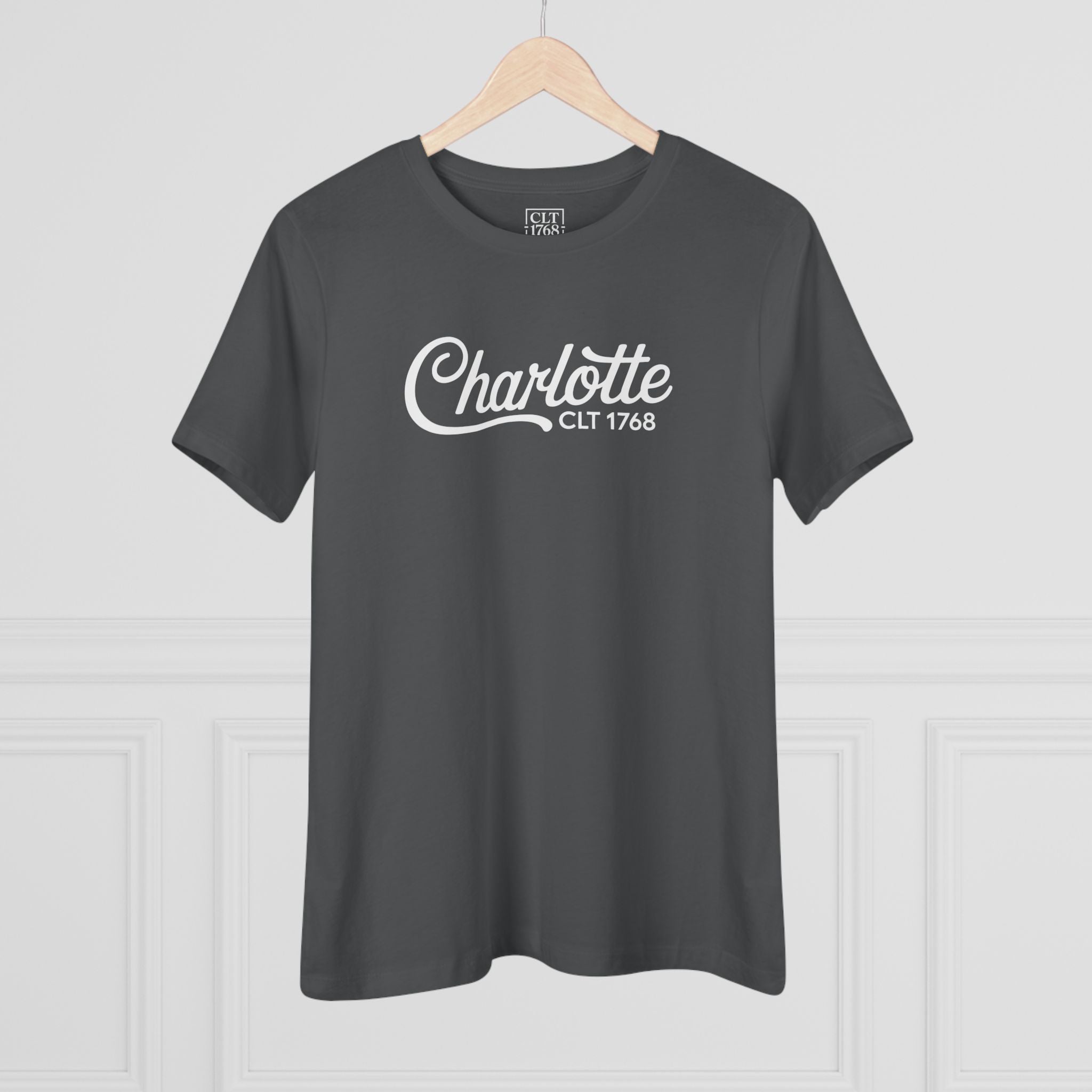 CLT 1768 Queens Crown Womens T-Shirt | Asphalt