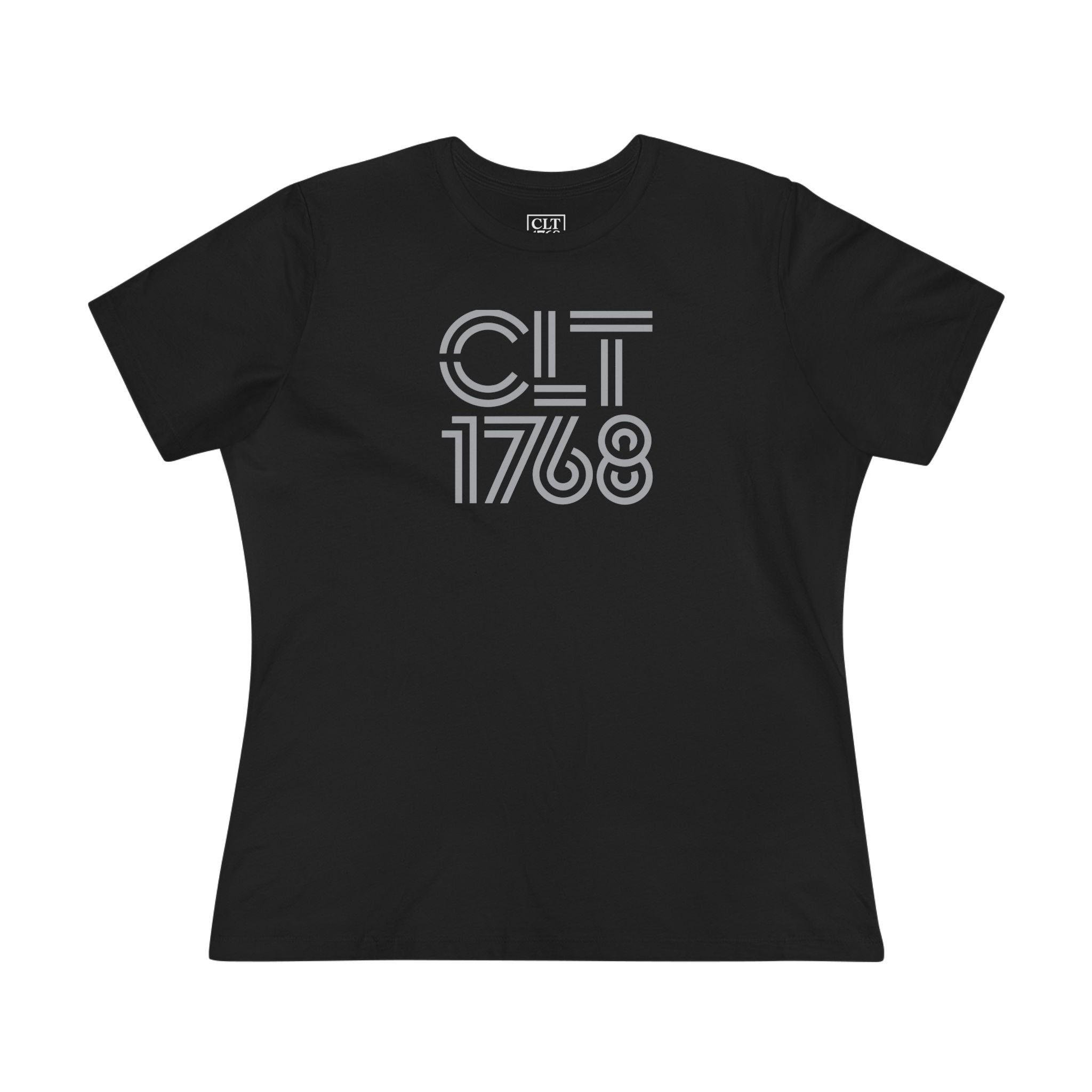CLT 1768 Triple-Line Women's T-Shirt | Black