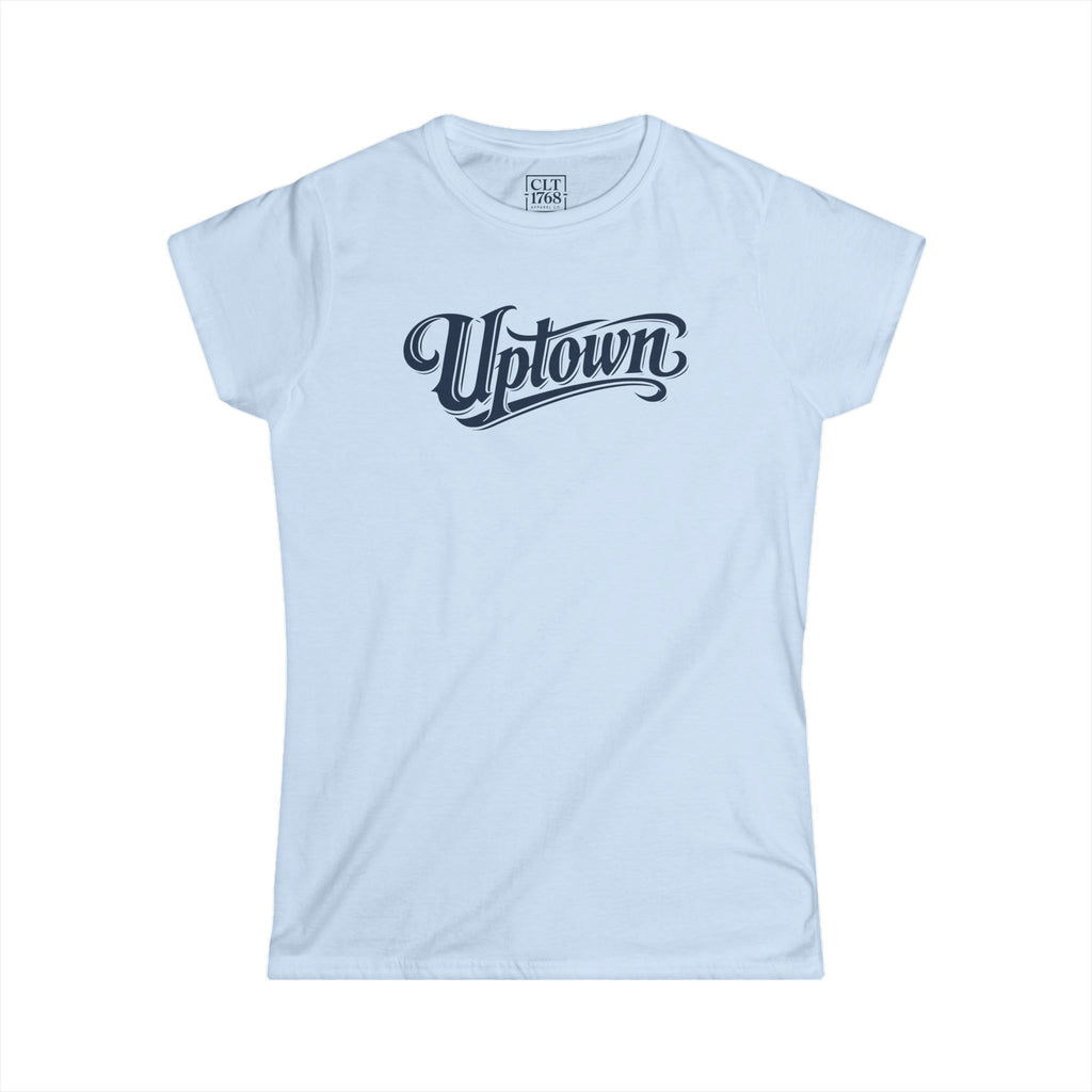 Uptown Script Women's T-Shirt | Light Blue