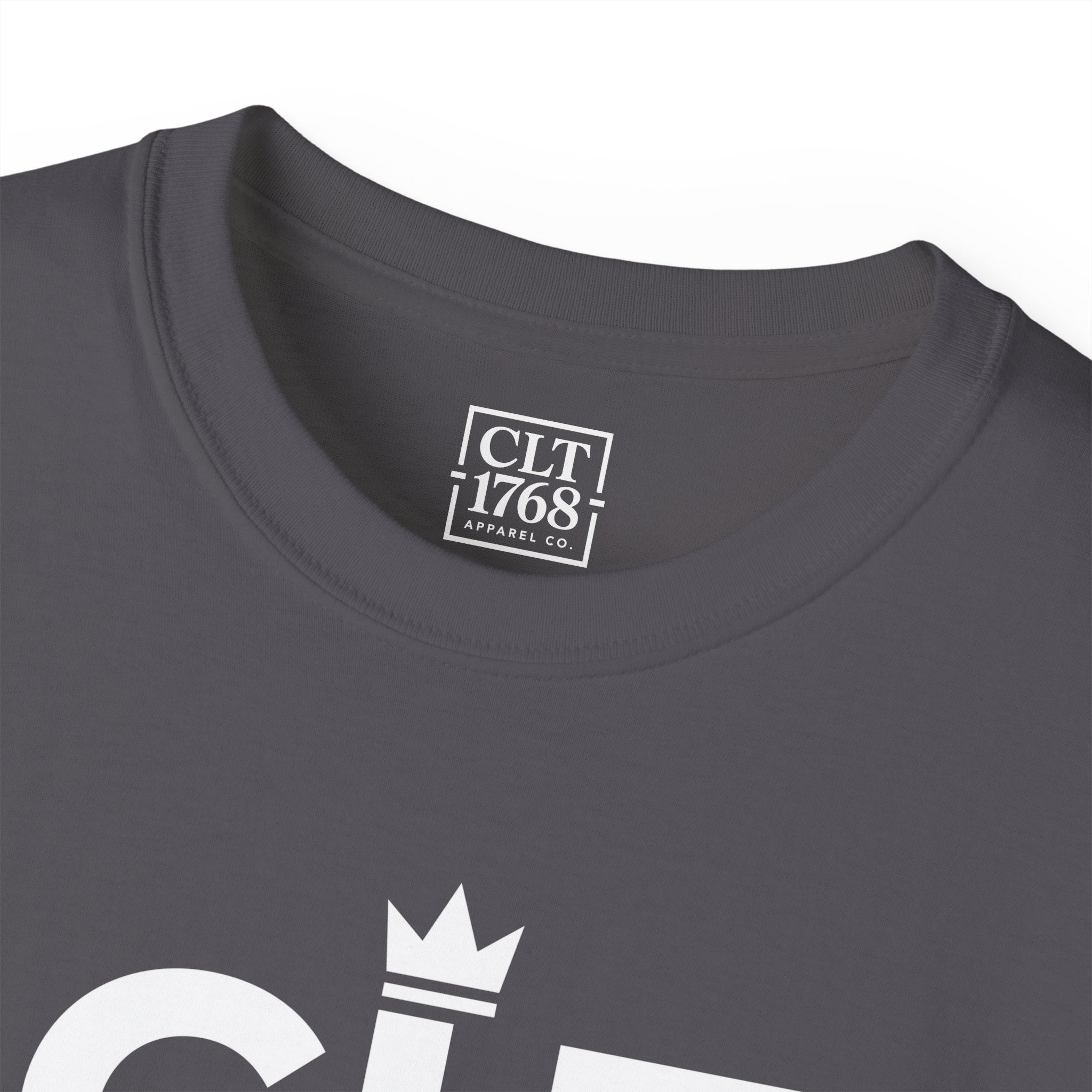 CLT 1768 Queens Crown Unisex T-Shirt | Charcoal