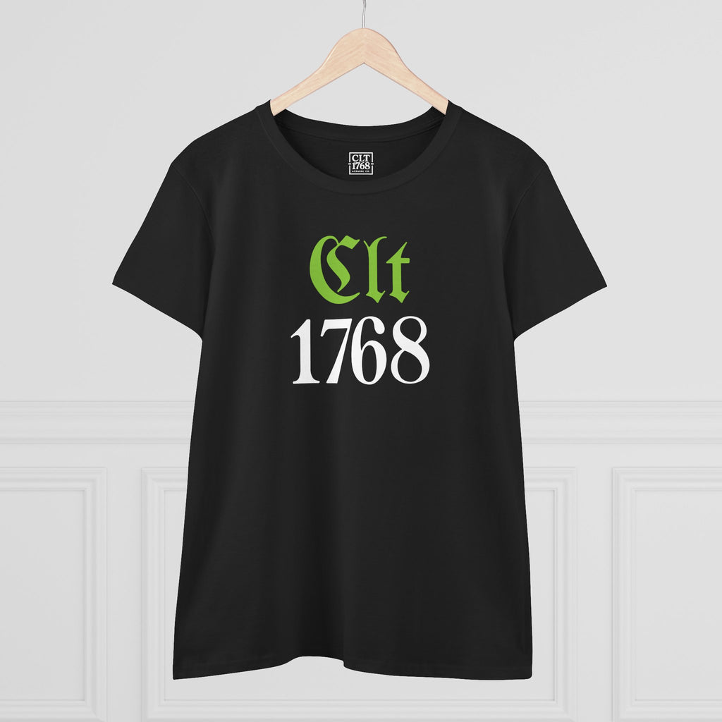 CLT 1768 Black Letter Women's Tee | Black