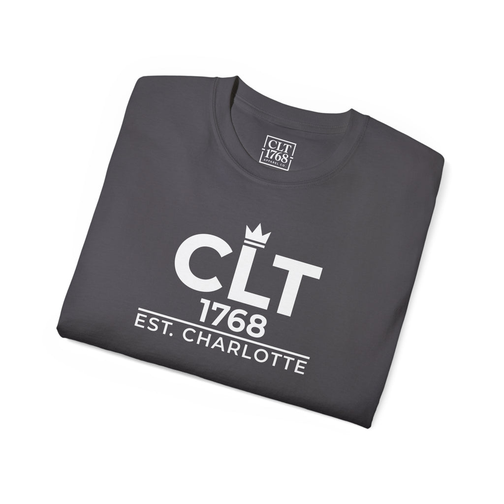 CLT 1768 Queens Crown Unisex T-Shirt | Charcoal