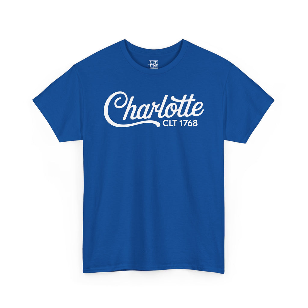 Charlotte Script Logo Unisex T-shirt | Royal