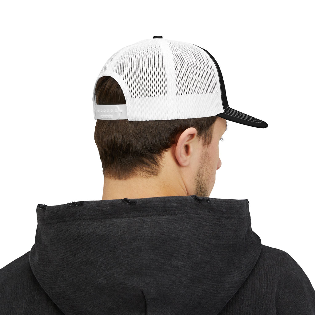 CLT 1768 EST Charlotte Cap | Embroidered Trucker Snapback Black/White