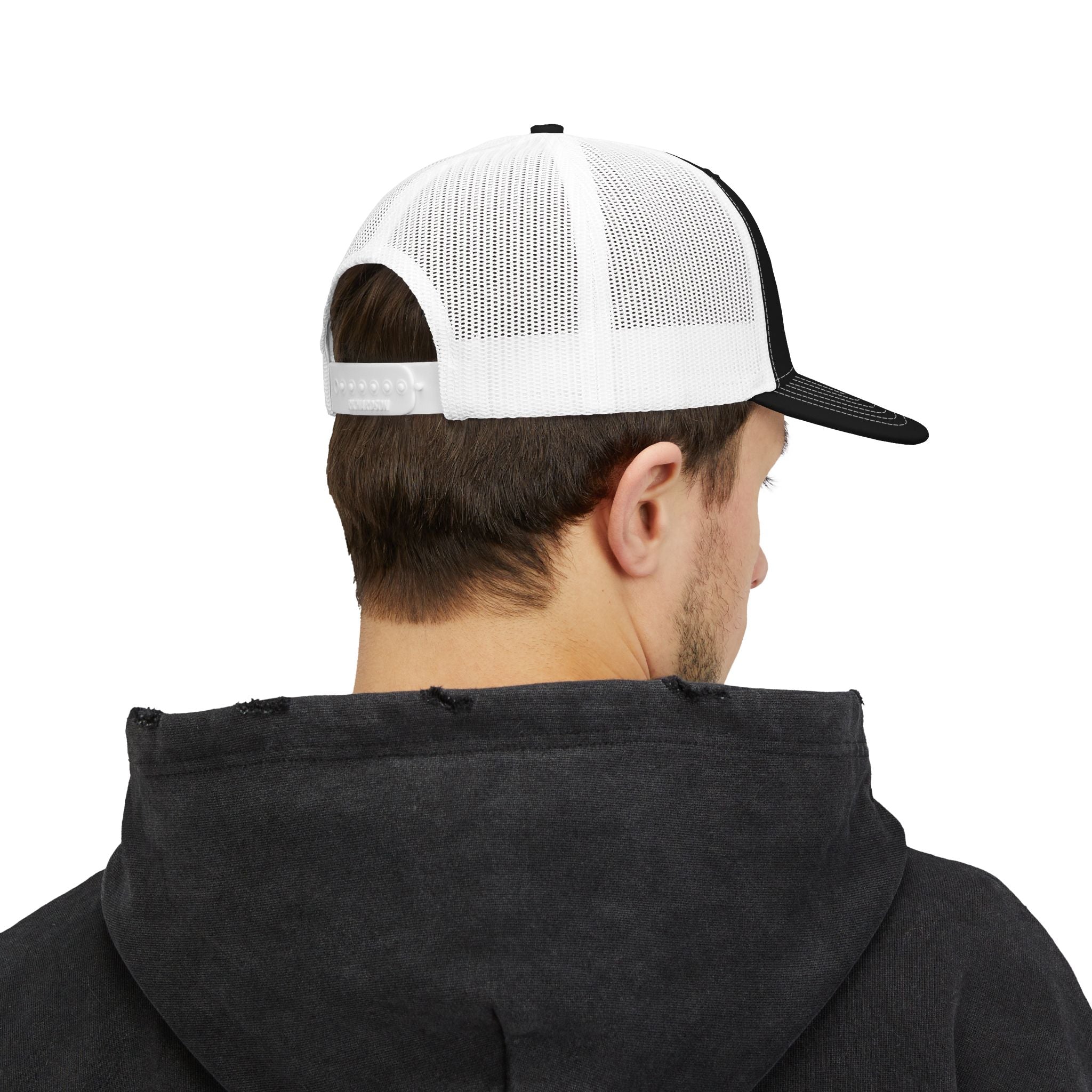 CLT 1768 EST Charlotte Cap | Embroidered Trucker Snapback Black/White