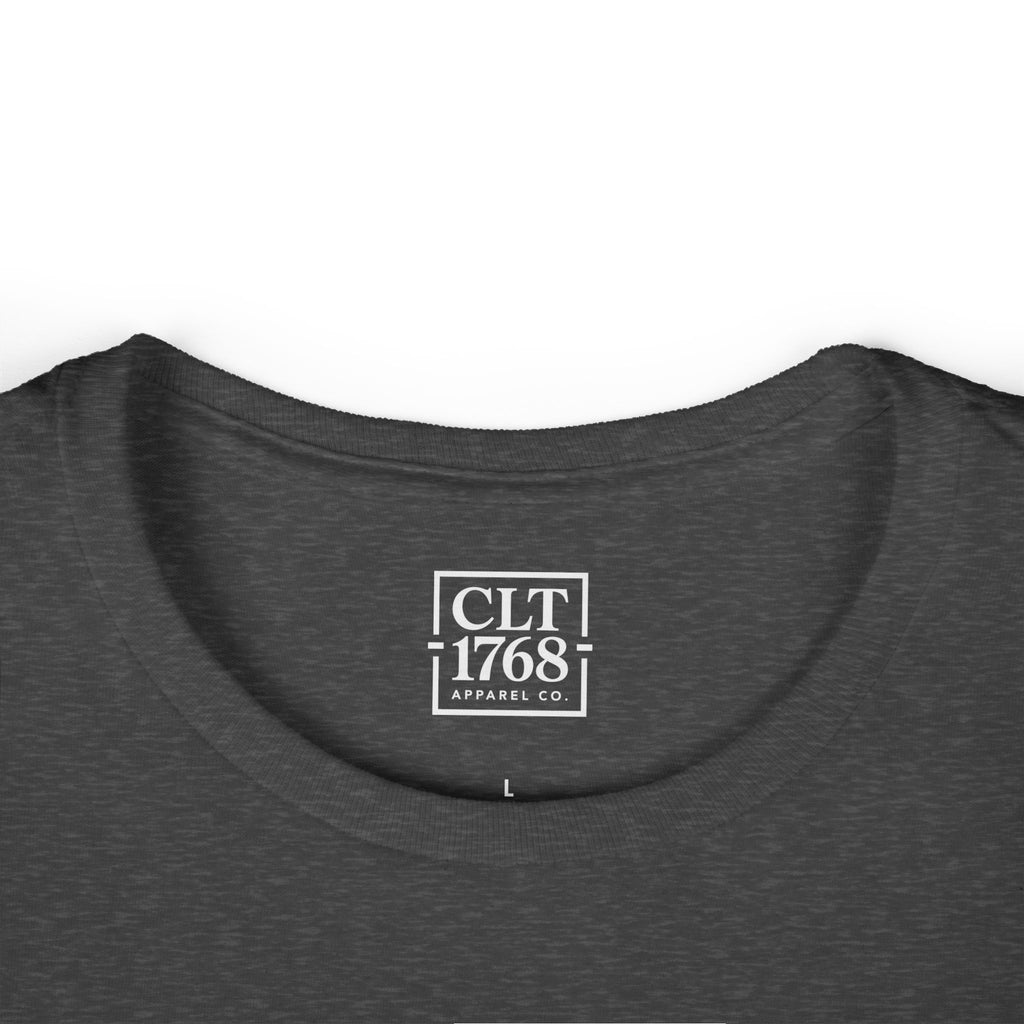 Charlotte Script Logo Women's T-Shirt | Dark Heather
