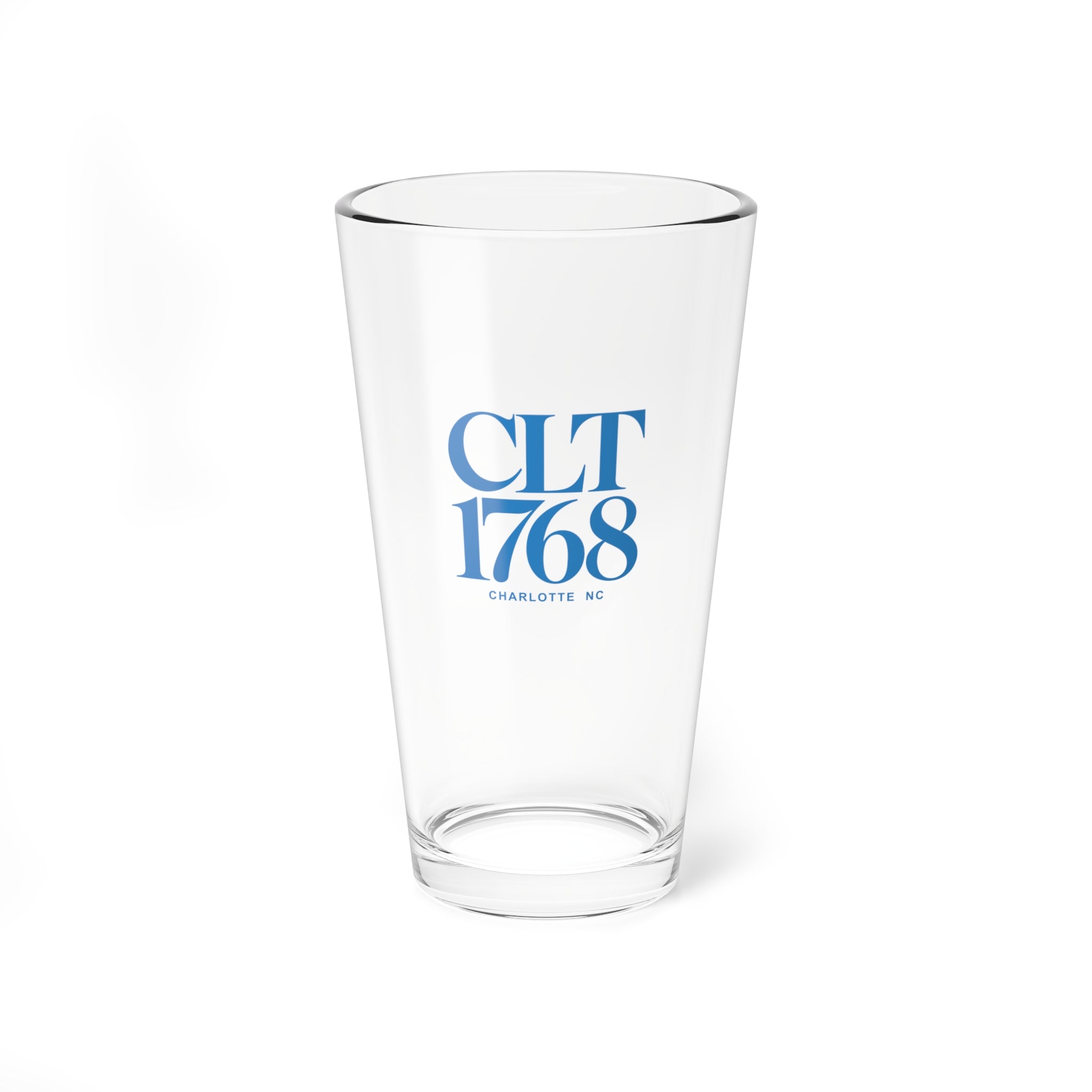 CLT 1768 Charlotte NC, 16oz | Cocktail Pint Glass