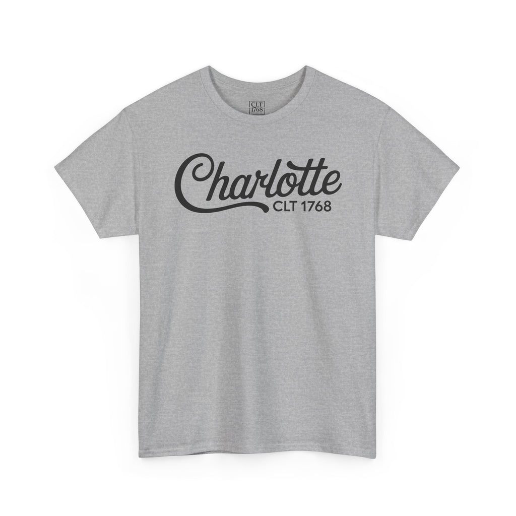 Charlotte Script Logo Unisex T-shirt | Sport Grey