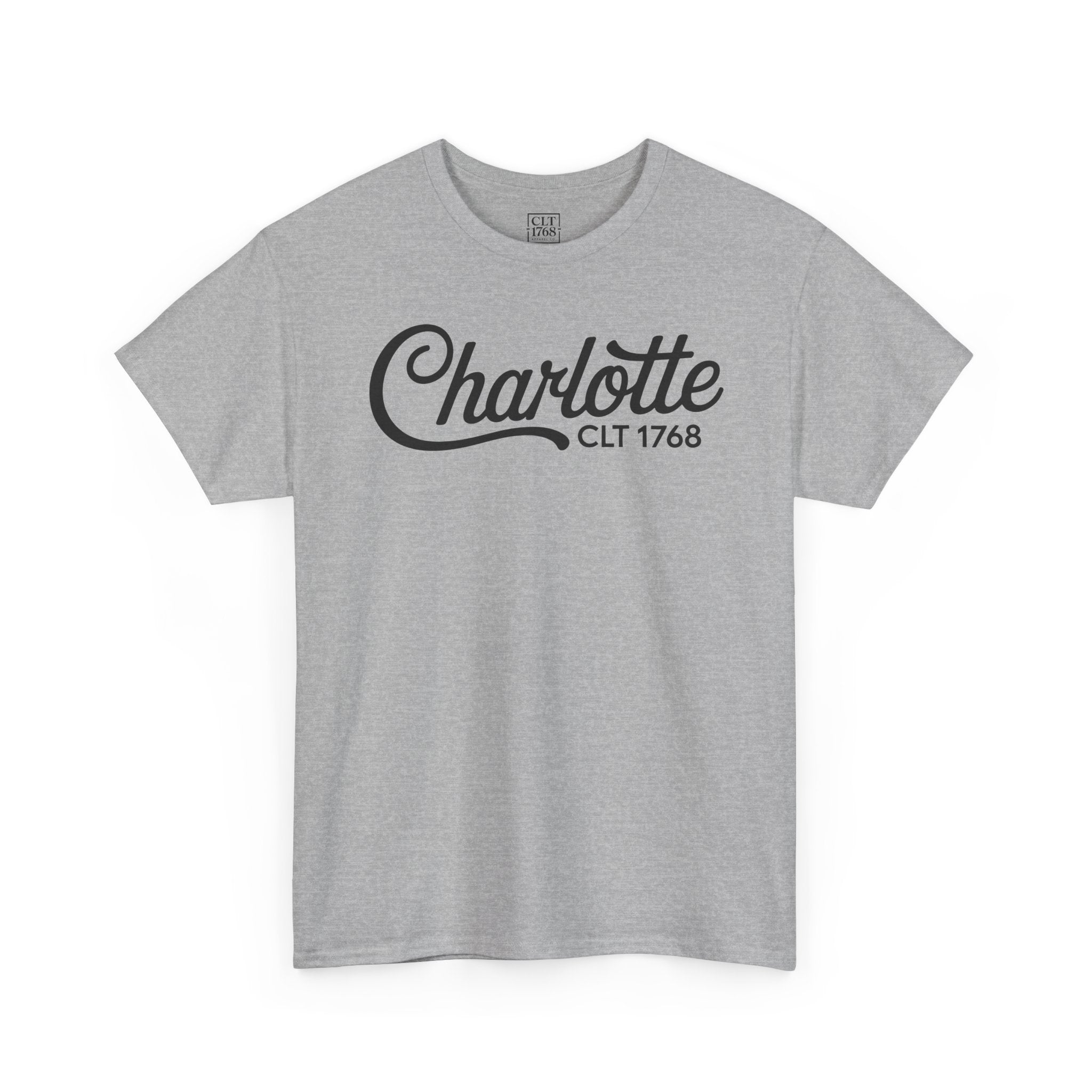 Charlotte Script Logo Unisex T-shirt | Sport Grey
