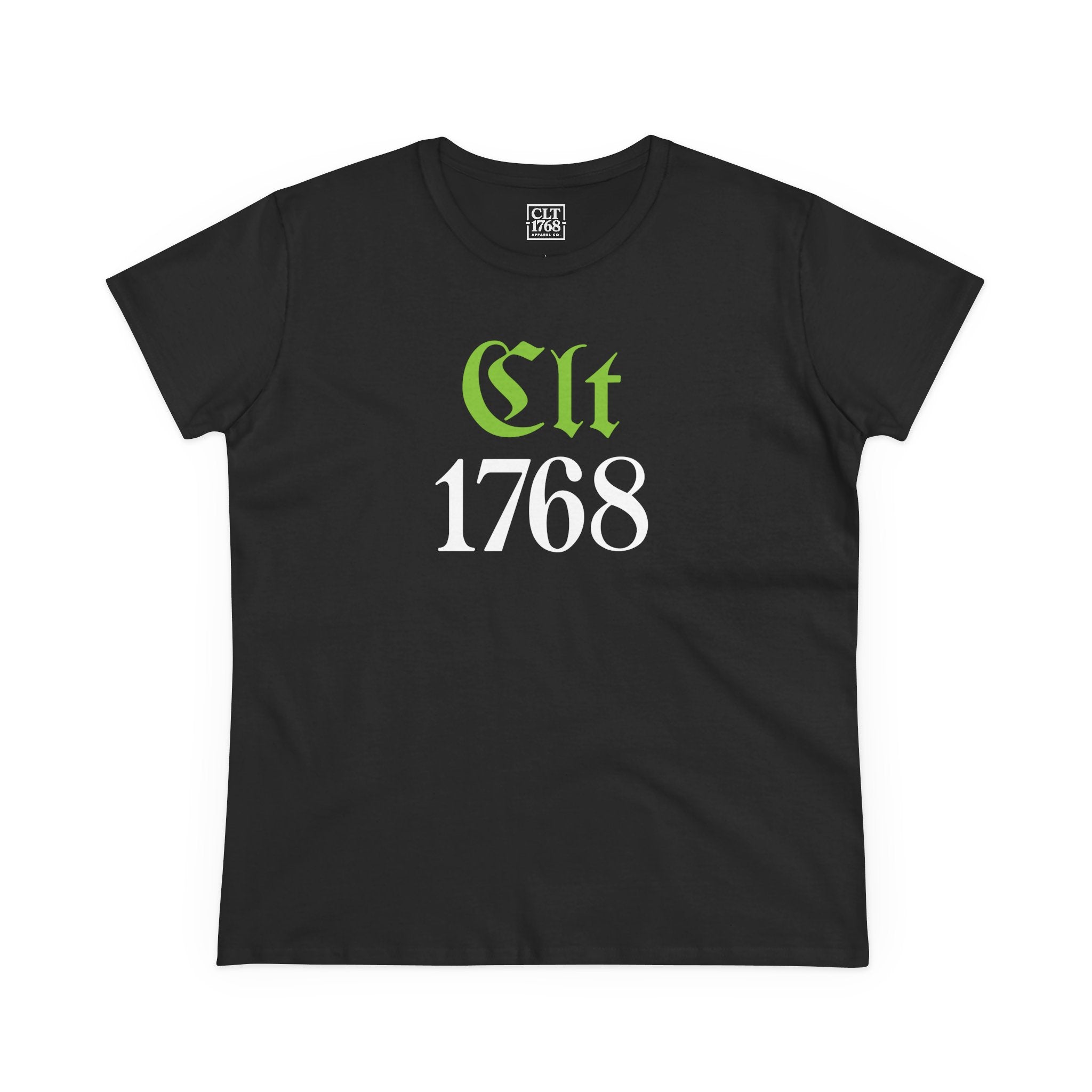 CLT 1768 Black Letter Women's Tee | Black