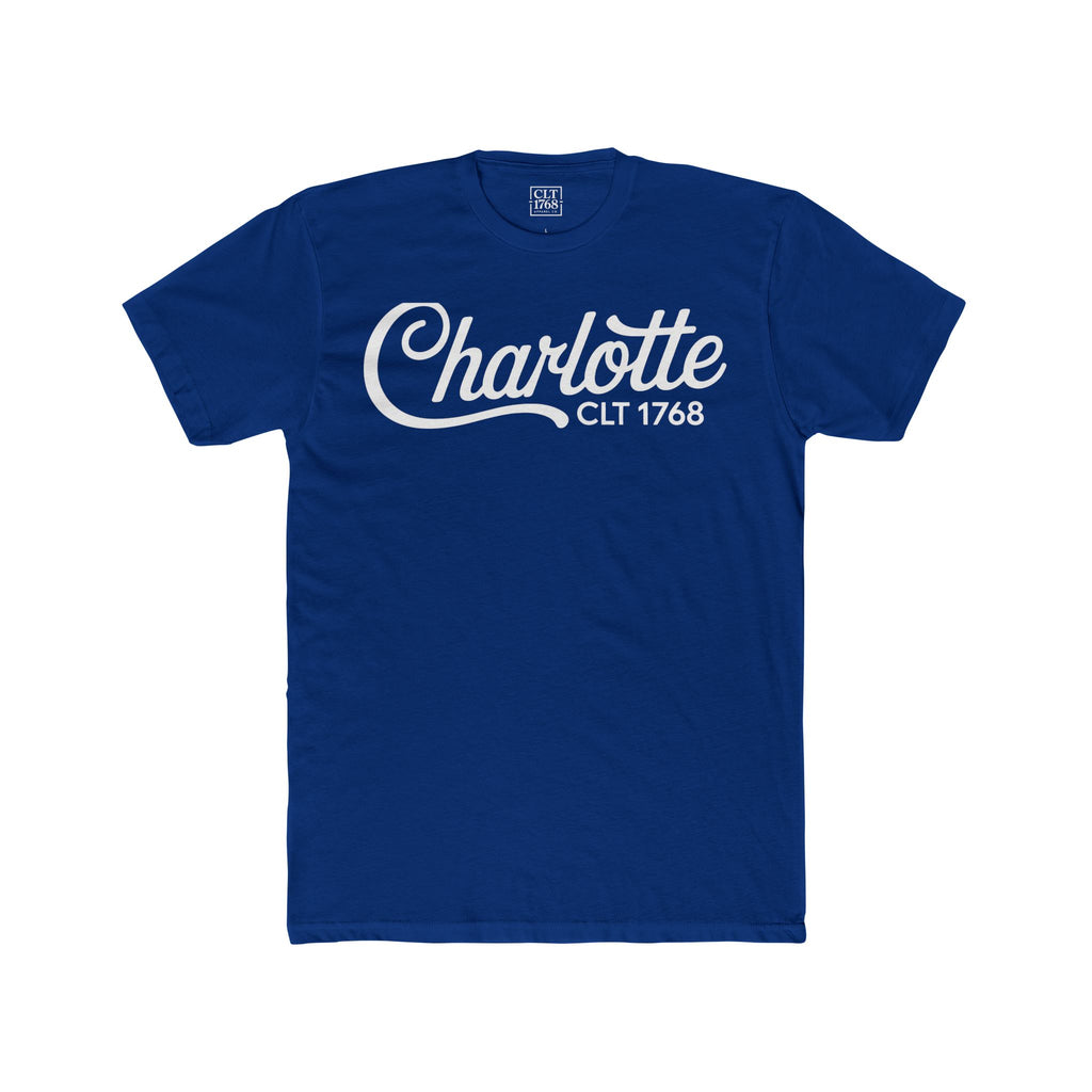 Charlotte Script Logo Unisex T-shirt | Solid Royal