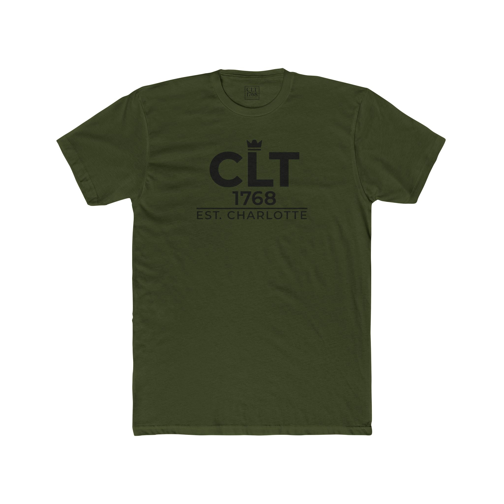 CLT 1768 Queens Crown Unisex T-Shirt | Solid Military Green