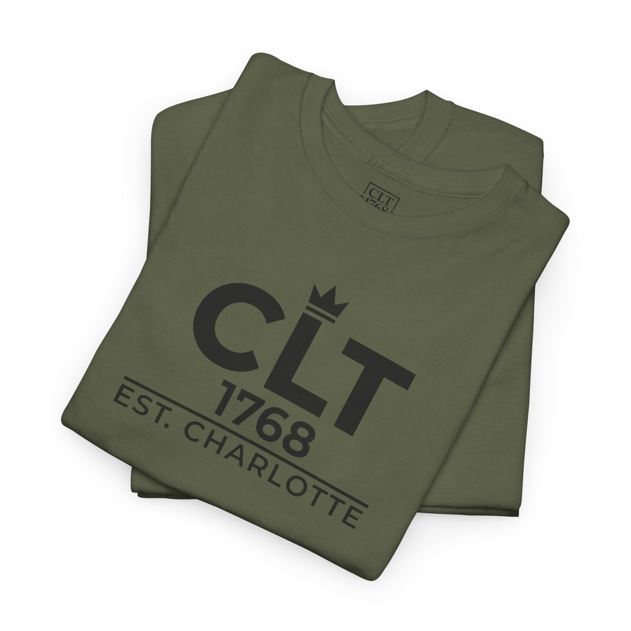 CLT 1768 Queens Crown Unisex T-Shirt | Military Green