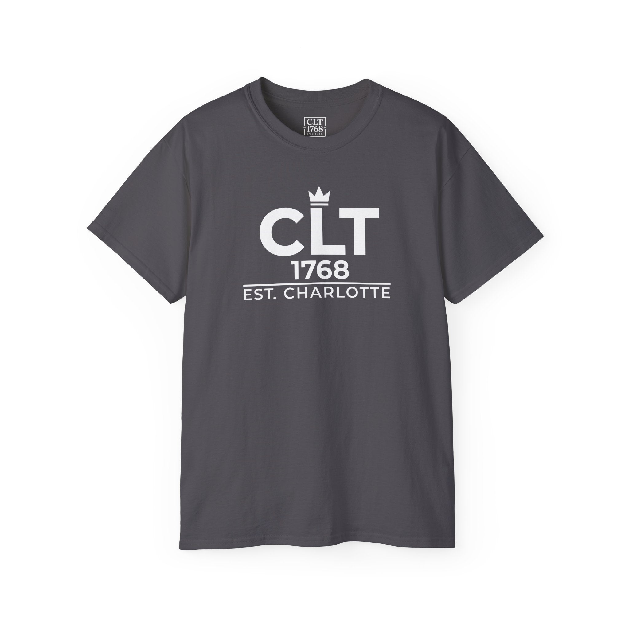 CLT 1768 Queens Crown Unisex T-Shirt | Charcoal