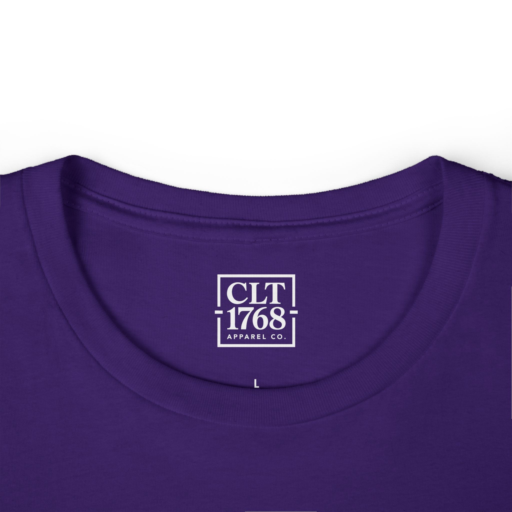 Charlotte Script Logo Women's T-Shirt | Team Purple