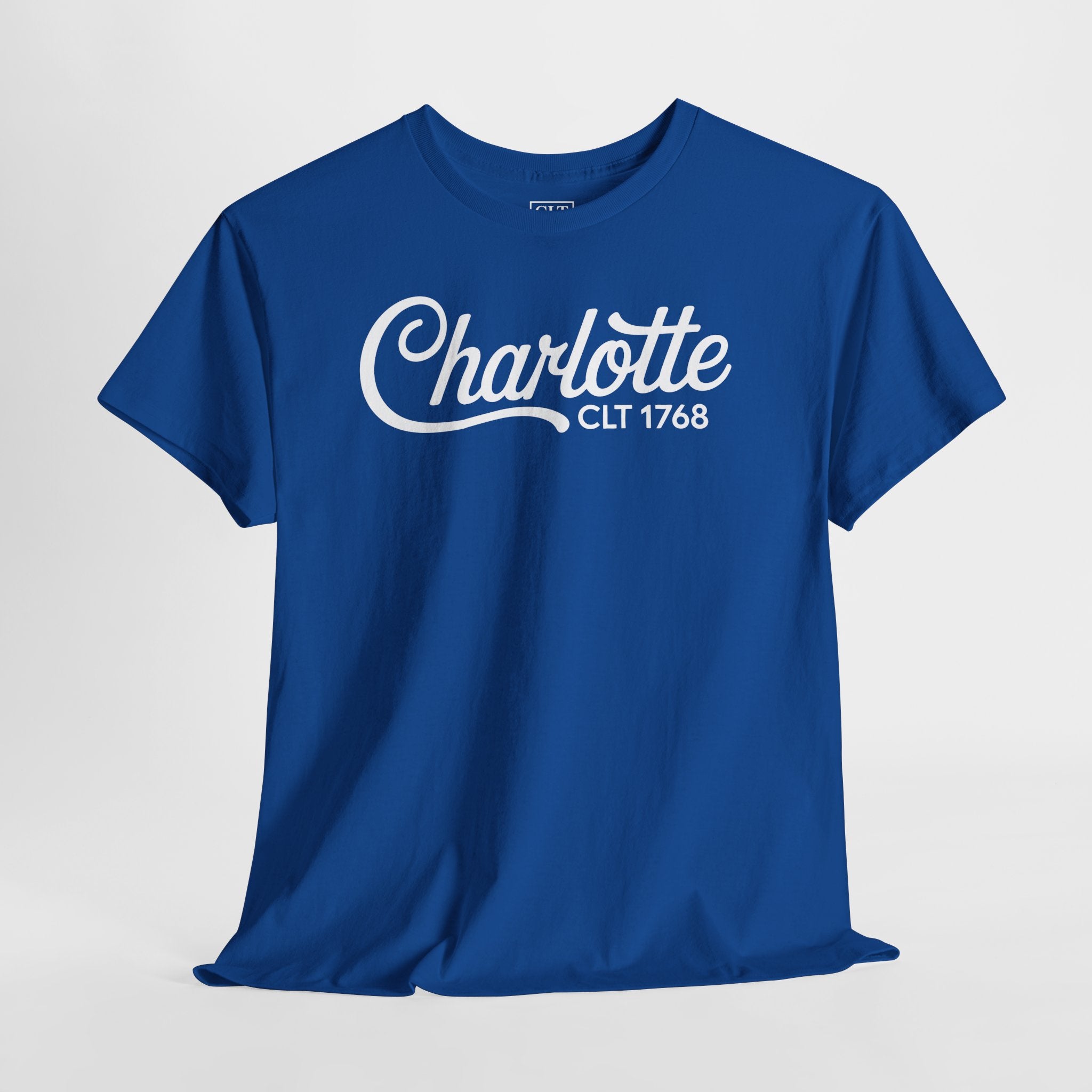 Charlotte Script Logo Unisex T-shirt | Royal