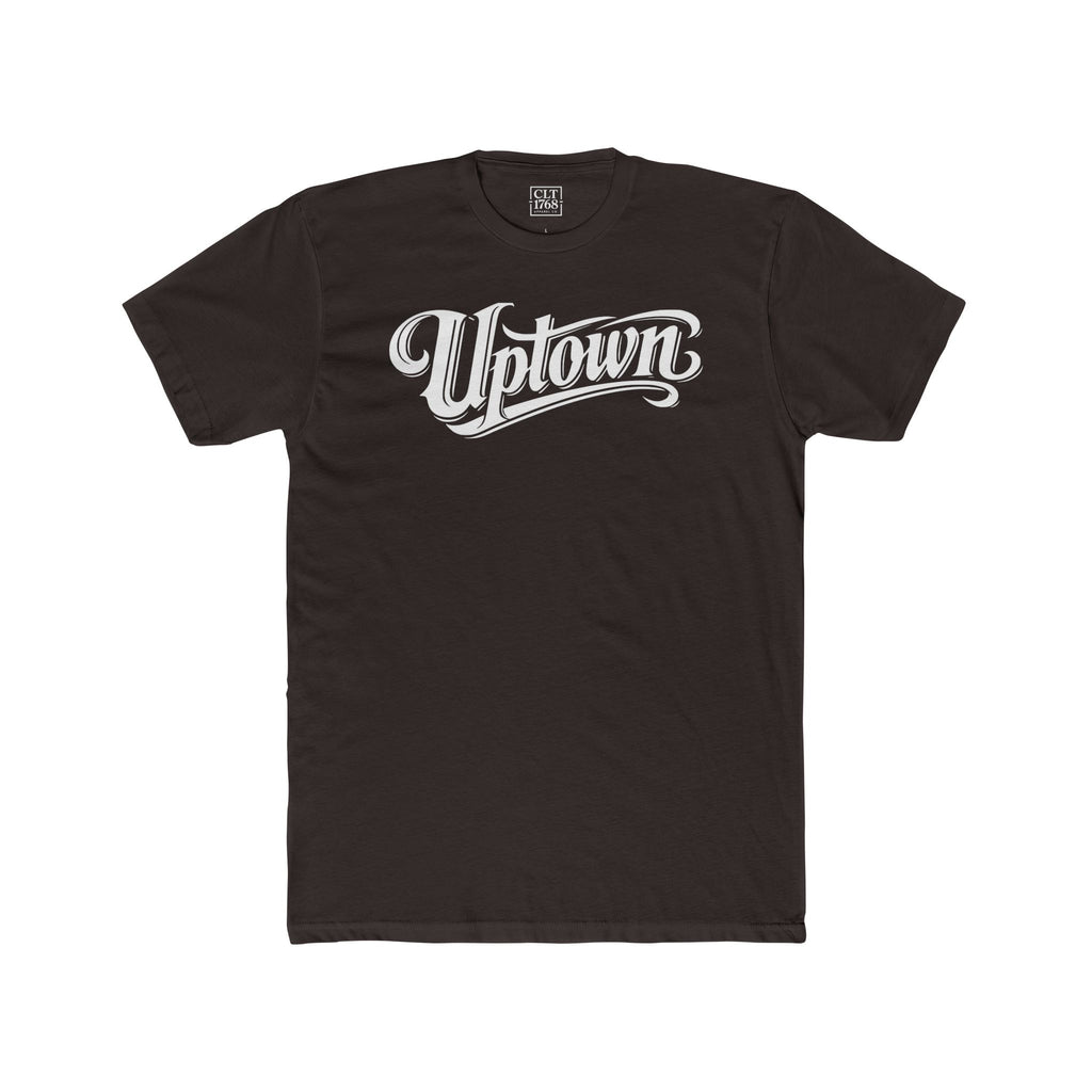 Uptown Script Unisex T-Shirt | Solid Dark Chocolate