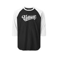 Uptown Script Raglan Shirt | Black/White