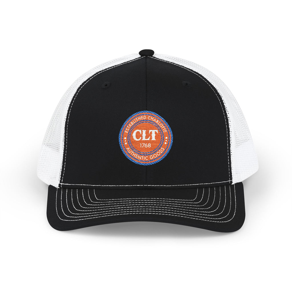 CLT 1768 Western | Embroidered Trucker Snapback Black/White
