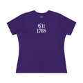 CLT 1768 Black Letter Women's Tee | Team Purple