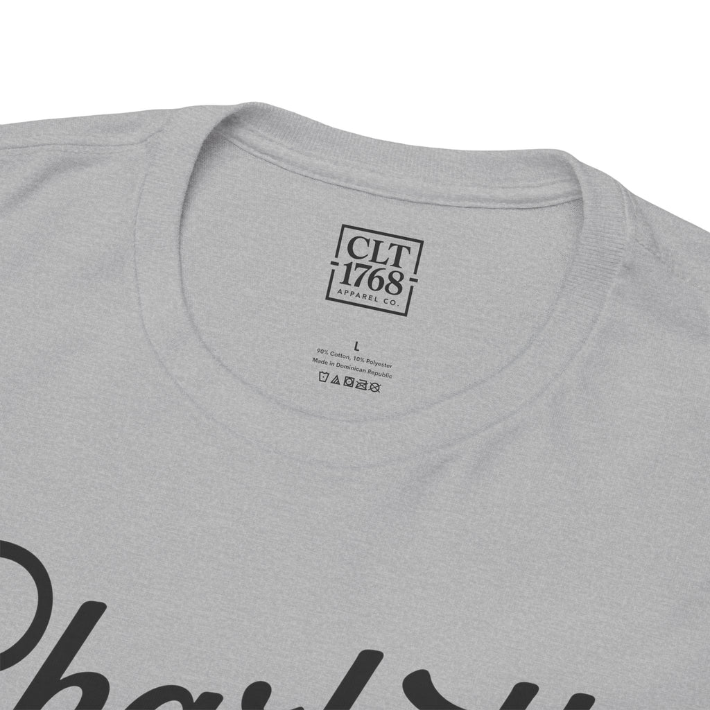 Charlotte Script Logo Unisex T-shirt | Sport Grey