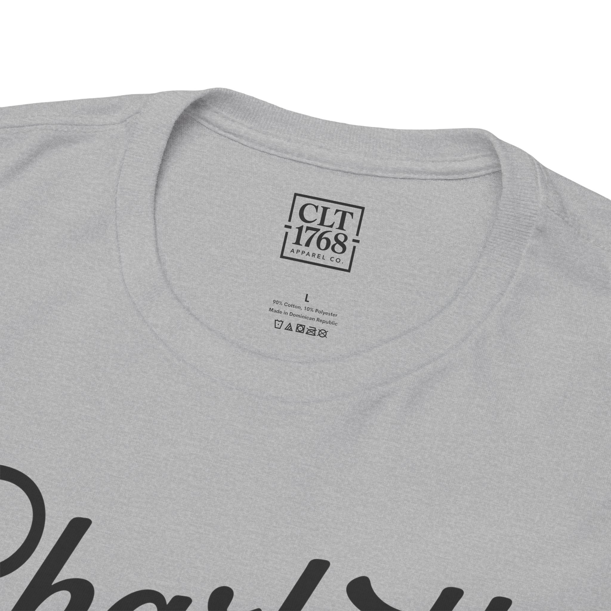 Charlotte Script Logo Unisex T-shirt | Sport Grey
