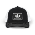 CLT 1768 EST Charlotte Cap | Embroidered Trucker Snapback Black/White