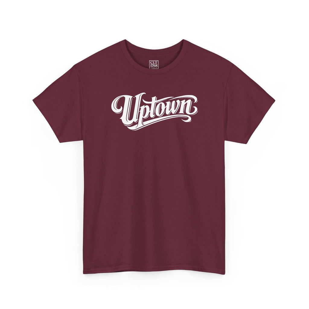 Uptown Script Unisex T-Shirt | Maroon