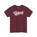Uptown Script Unisex T-Shirt | Maroon