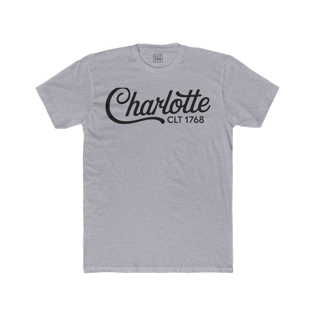 Charlotte Script Logo Unisex T-shirt | Heather Grey