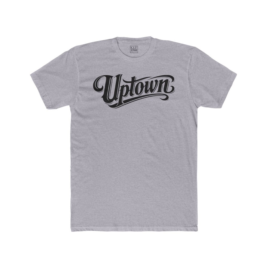 Uptown Script Unisex T-Shirt | Heather Grey