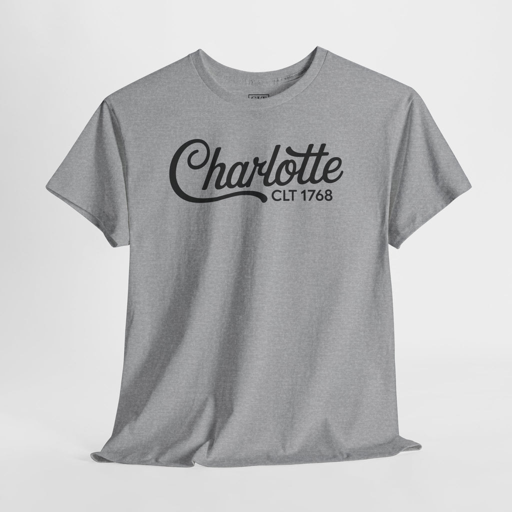 Charlotte Script Logo Unisex T-shirt | Sport Grey