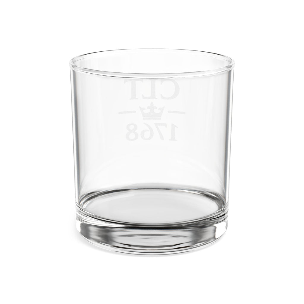 CLT 1768 Logo Engraved Whiskey Glass 10.5oz, | Charlotte History Engraving