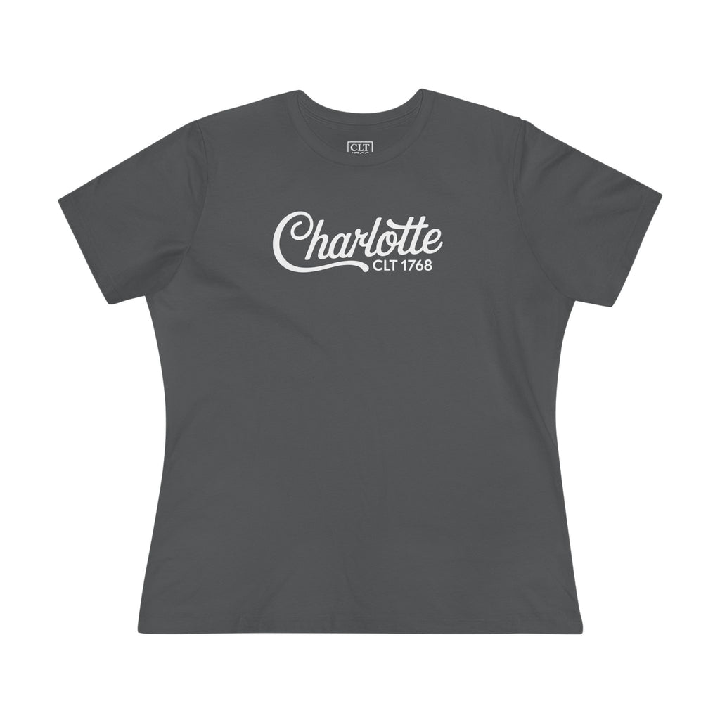 CLT 1768 Queens Crown Womens T-Shirt | Asphalt