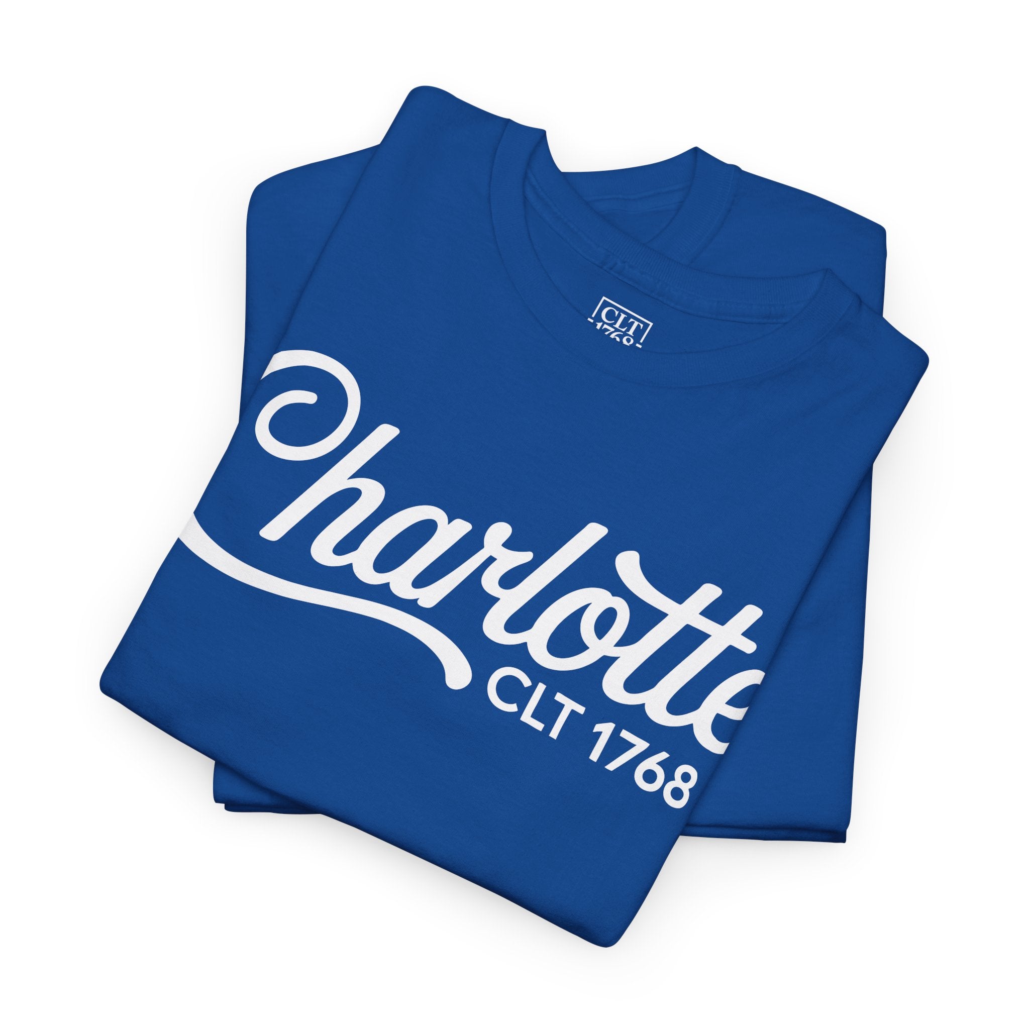 Charlotte Script Logo Unisex T-shirt | Royal