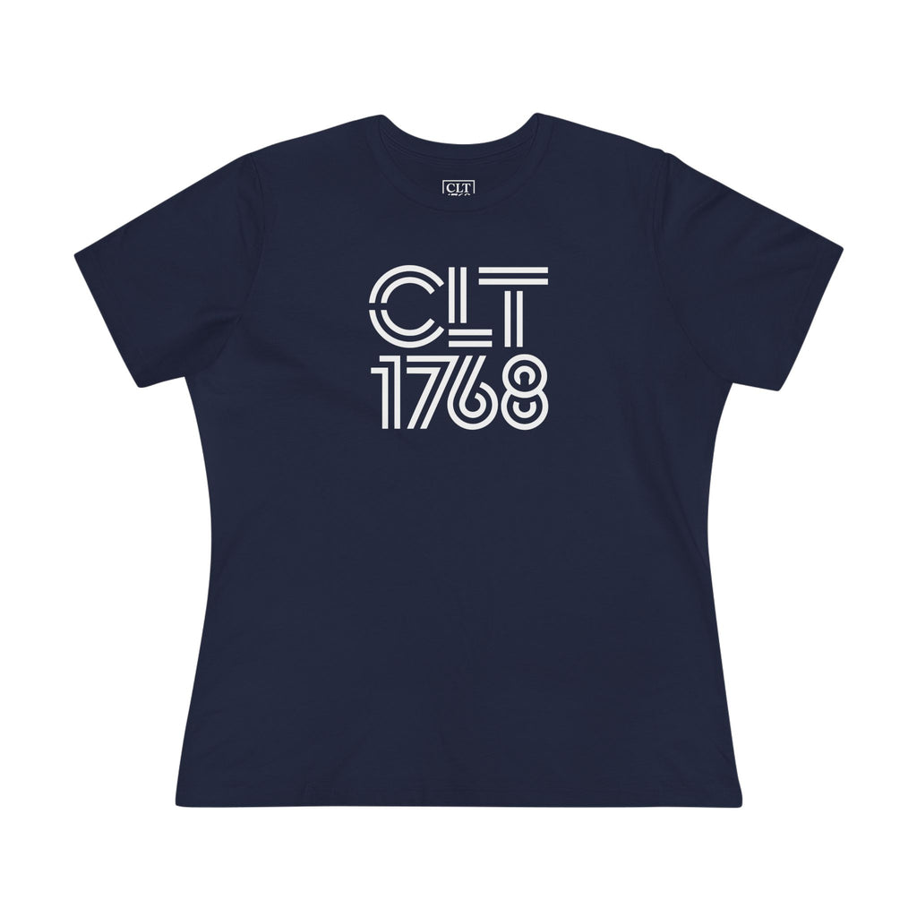 CLT 1768 Triple-Line Women's T-Shirt | Navy