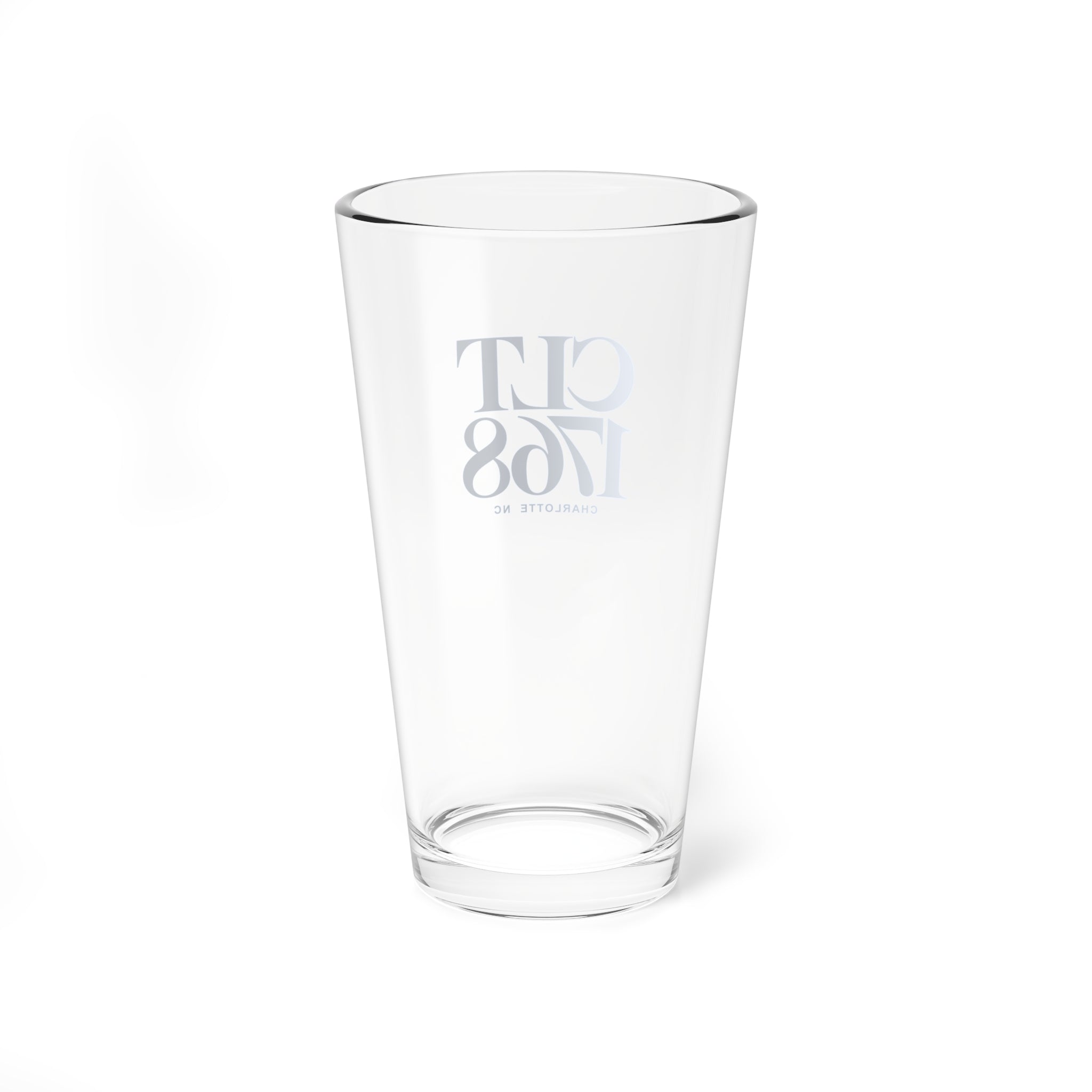CLT 1768 Charlotte NC, 16oz | Cocktail Pint Glass